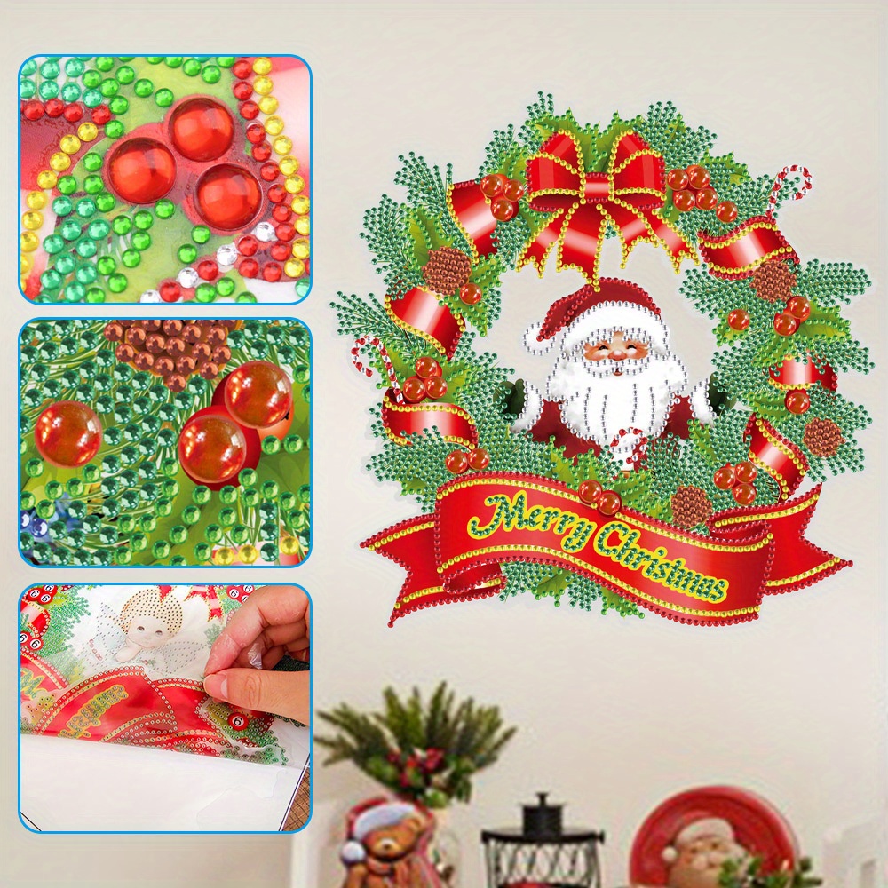 Christmas Stickers Creative Cartoon Santa Claus Stickers Diy - Temu