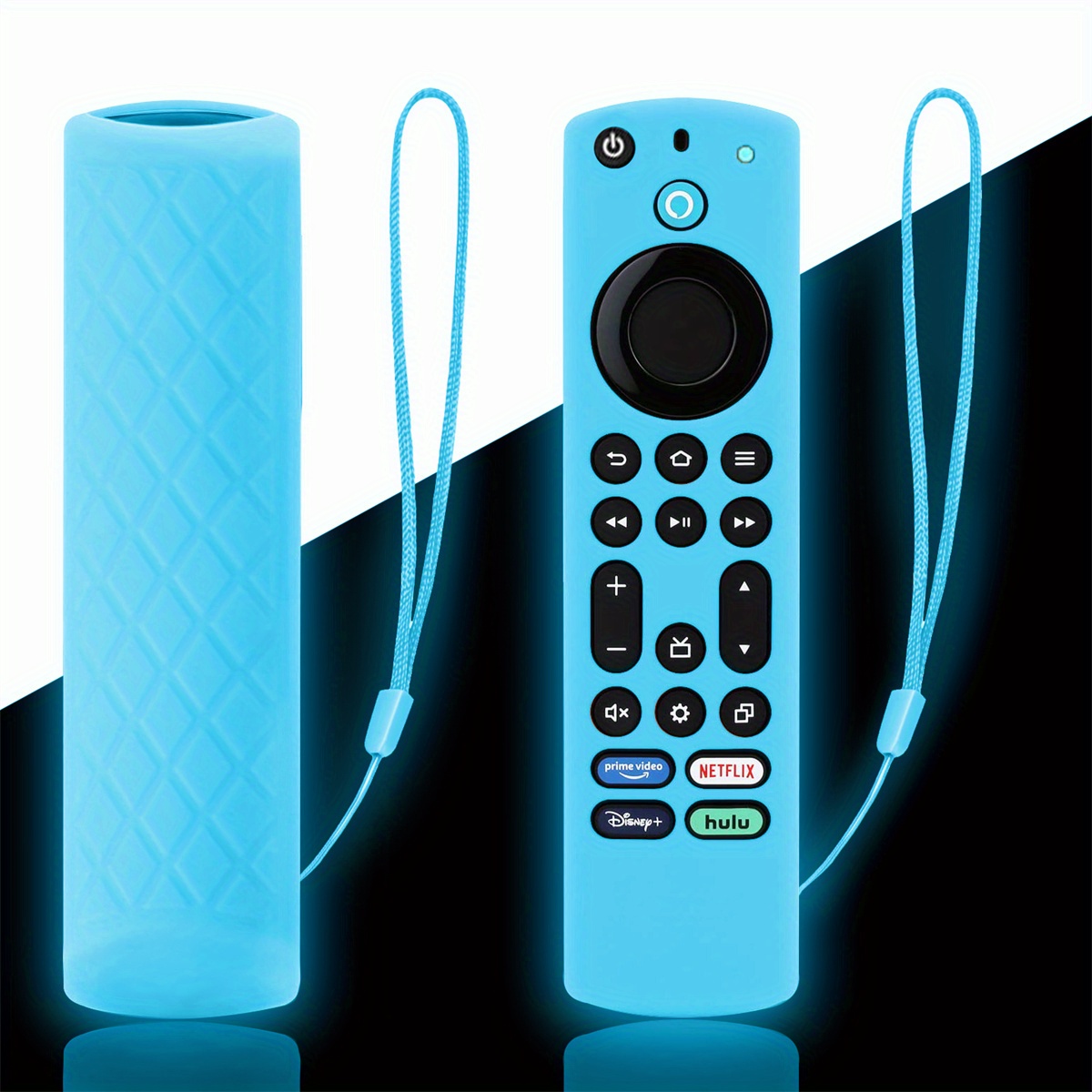  Silicone Remote case for 2023 Fire TV Stick 4K Max 2nd/Fir TV  Omni Series/FireTV 4-Series Remote,Toshiba/Insignia FirTV Remote Cover with  Lanyard(Blue) : Electronics