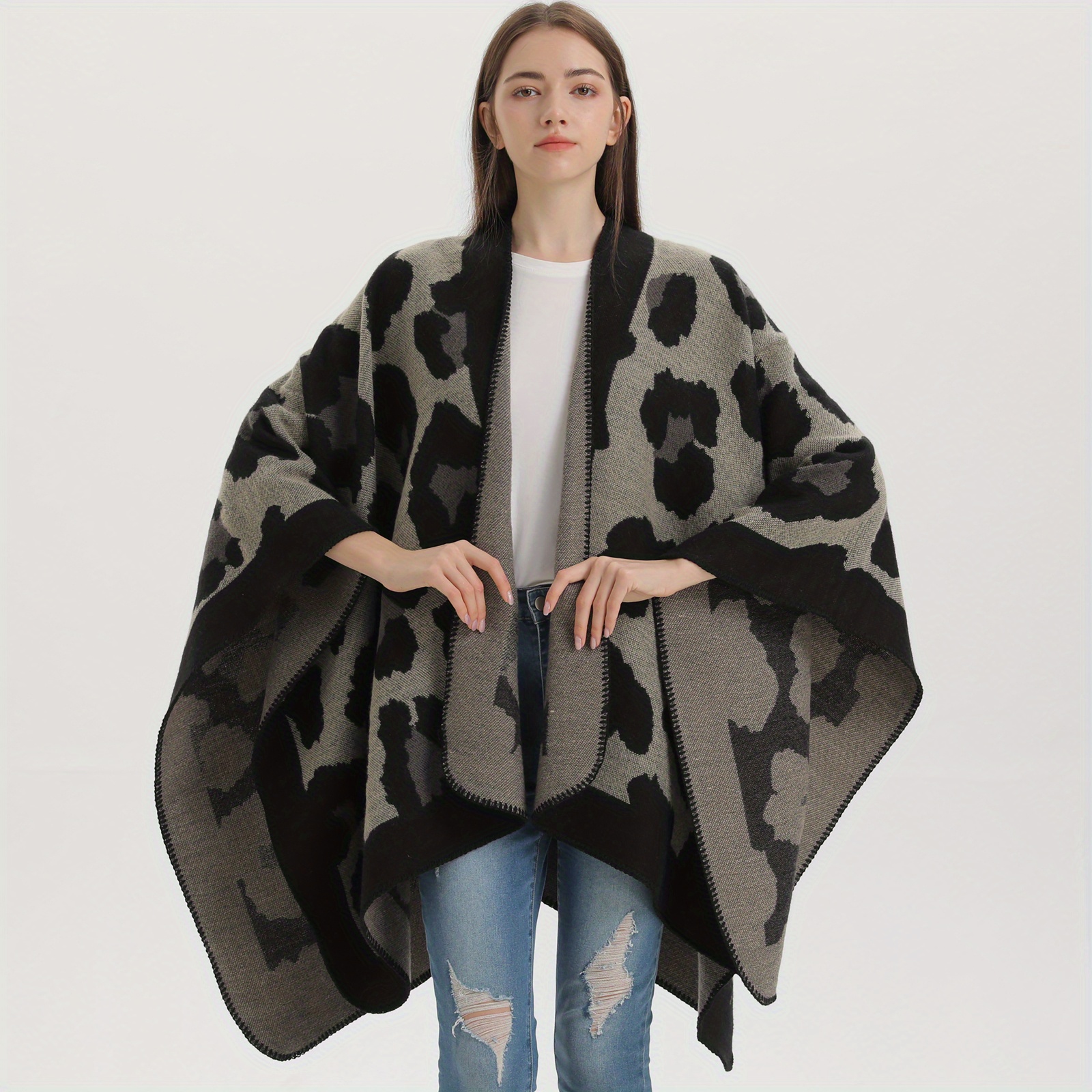 ¡Poncho mujer invierno, cálido y elegante!