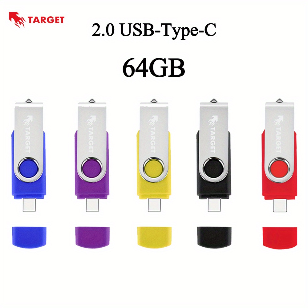 32GB USB C Flash Drive Dual 2-in-1 Type C USB3.0 Swivel Thumb