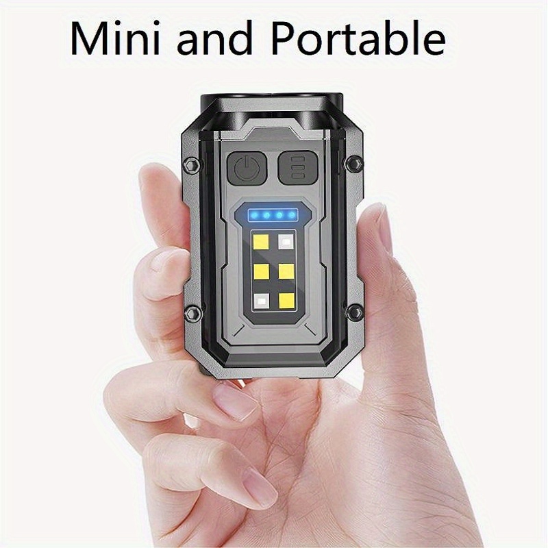 tip 0019 work lamp xte 2 cob portable magnet keychain light waterproof rechargeable work light with clip for night working car repairing details 8