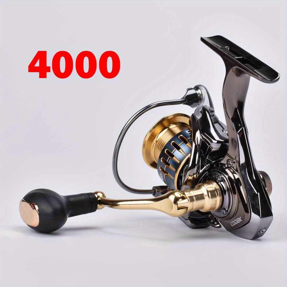 Fishing Reels Spinning Fishing Reel Metal Line Cup Gearratio 5.5:1/4.7:1  Large Drag Saltwater Fishing Spool (Bearing Quantity : 13, Color : Gold)