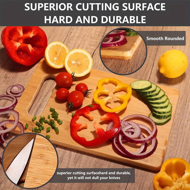 Chopping Board Bamboo Cutting Board Engraving Cutting Board - Temu