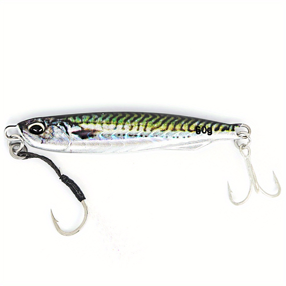 5PCS Sea Fishing lure spoon Jigging Jigbait Spanish mackerel bait 8cm/40g