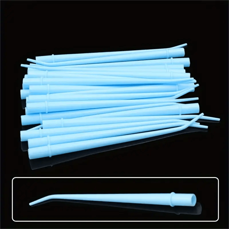 25pcs Disposable Plastic Curved Tips Surgical Aspirator