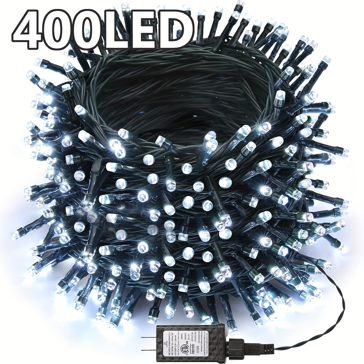 400 Led Christmas Lights Outdoor String Lights Plug In Fairy - Temu