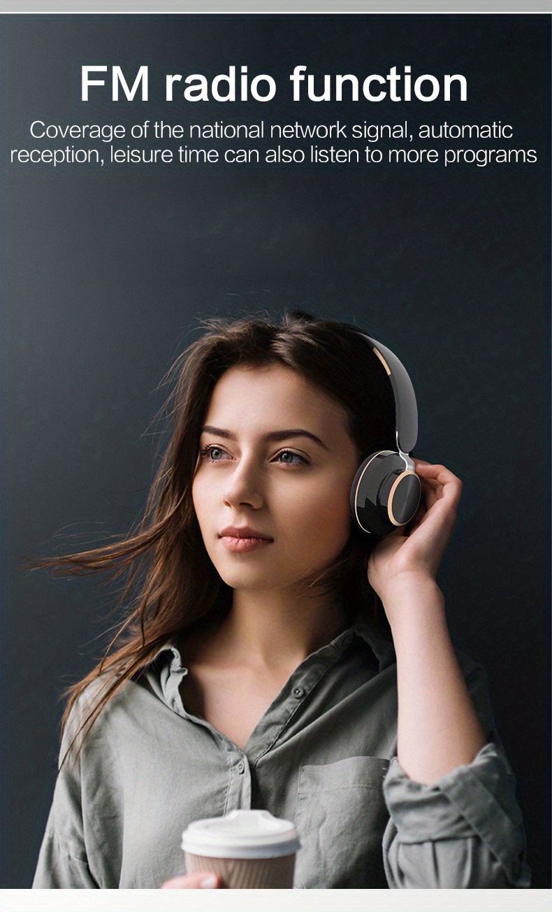 Head mounted Wireless Headphones With Surround Sound Quality Temu Australia