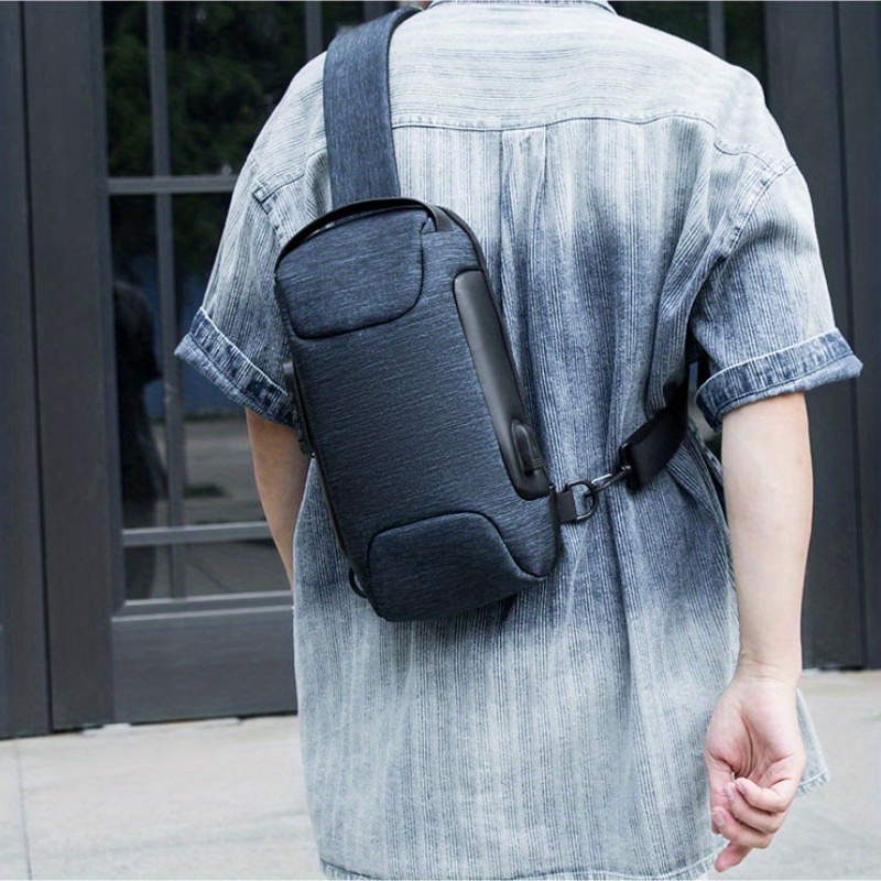 Chest Bag Casual Anti-theft Combination Lock Messenger Bag Usb