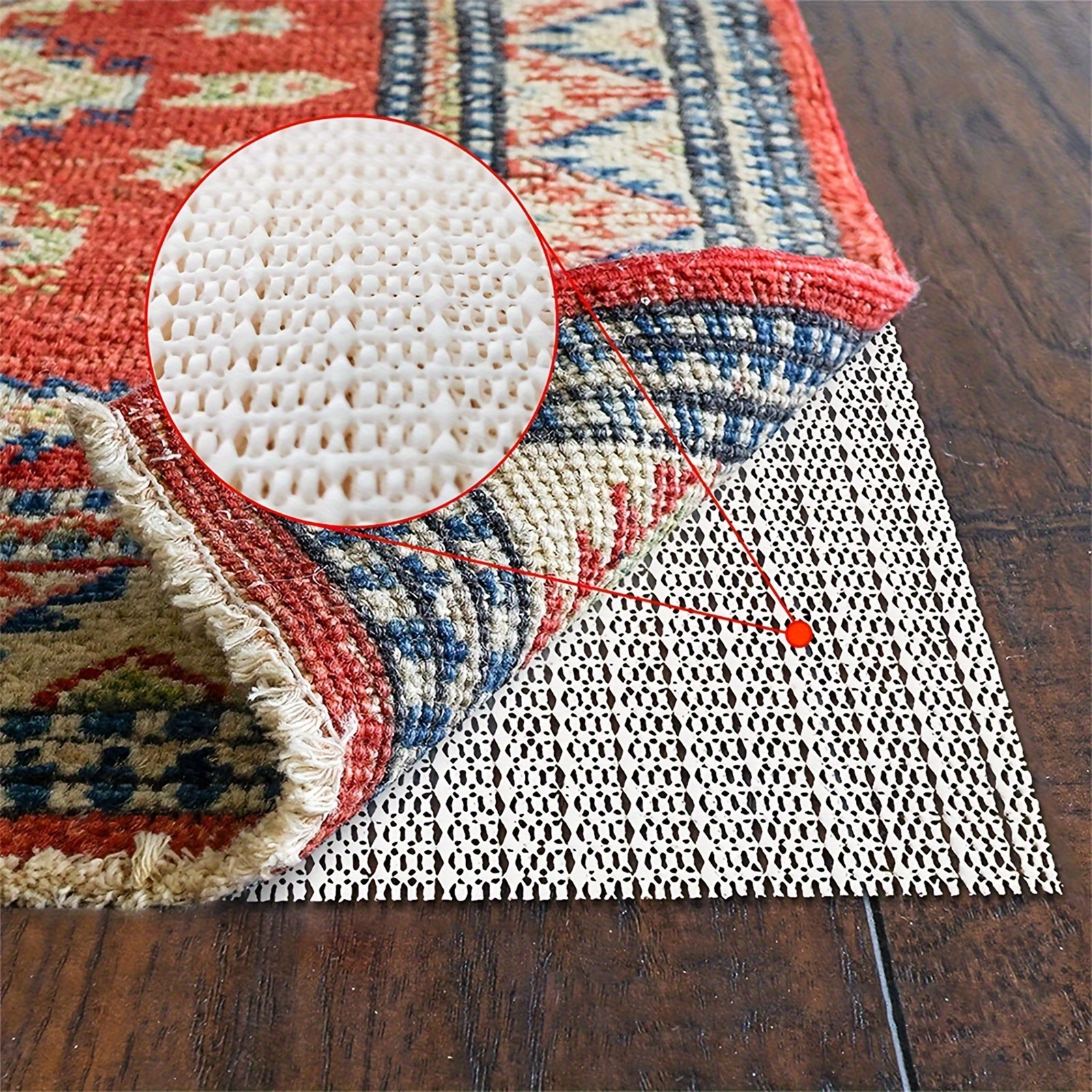 Rug Gripper Non Slip Rug Pad Underlay for Hardwood Floors Supper Grip Thick  Padding Adds Cushion Prevents Sliding Size 2 x 3