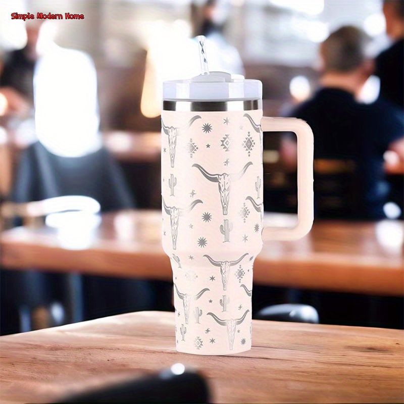 Tumbler With Lid And Straw Solid Color Simple Modern Mug, Solid Color Simple  Modern Stainless Steel Insulated Water Bottle With Handle, Simple Modern,  Portable Drinking Mug For Car, Home, Office, Travel Accessories 
