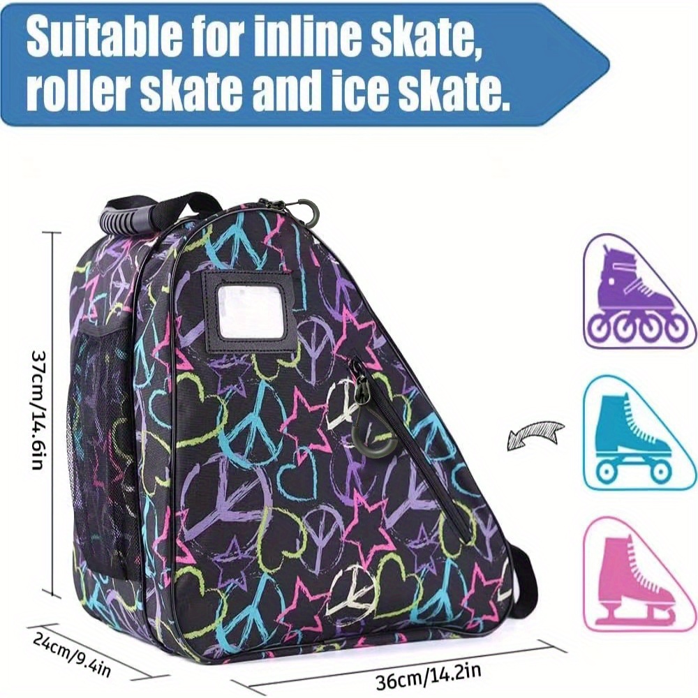 Bolsa para patines de ruedas Bolsas de patinaje sobre hielo para patines de  ruedas Patines cuádruples Patines de hielo Rosa Sunnimix Almacenamiento de  patines