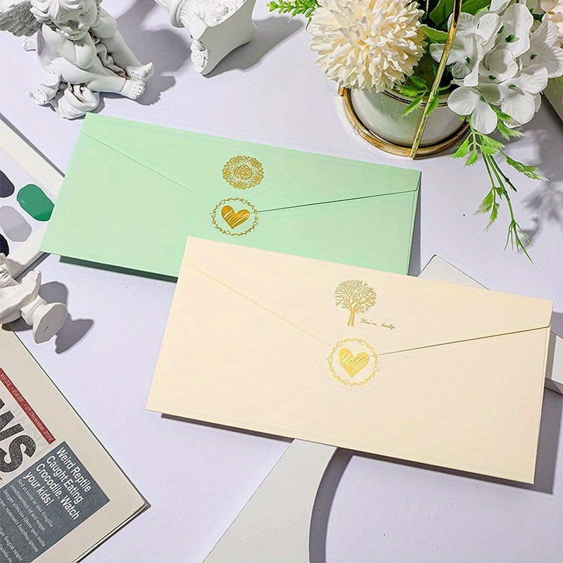 Pegatinas transparentes de boda personalizadas, Corazón Dorado, caja de  pastel, bolsa, sello, etiqueta adhesiva, 30mm, 40cm