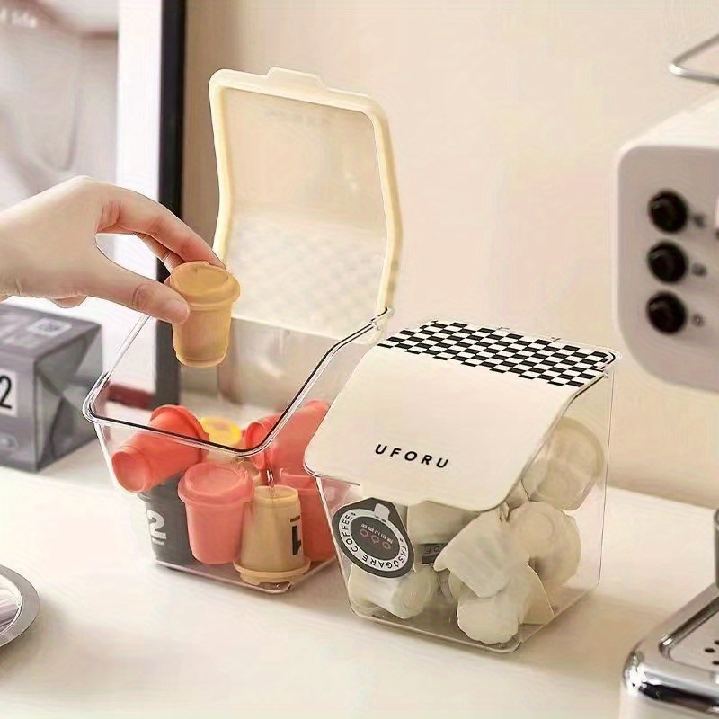 Portable Storage Box Snacks Coffee Tea Bags Coffee mate - Temu