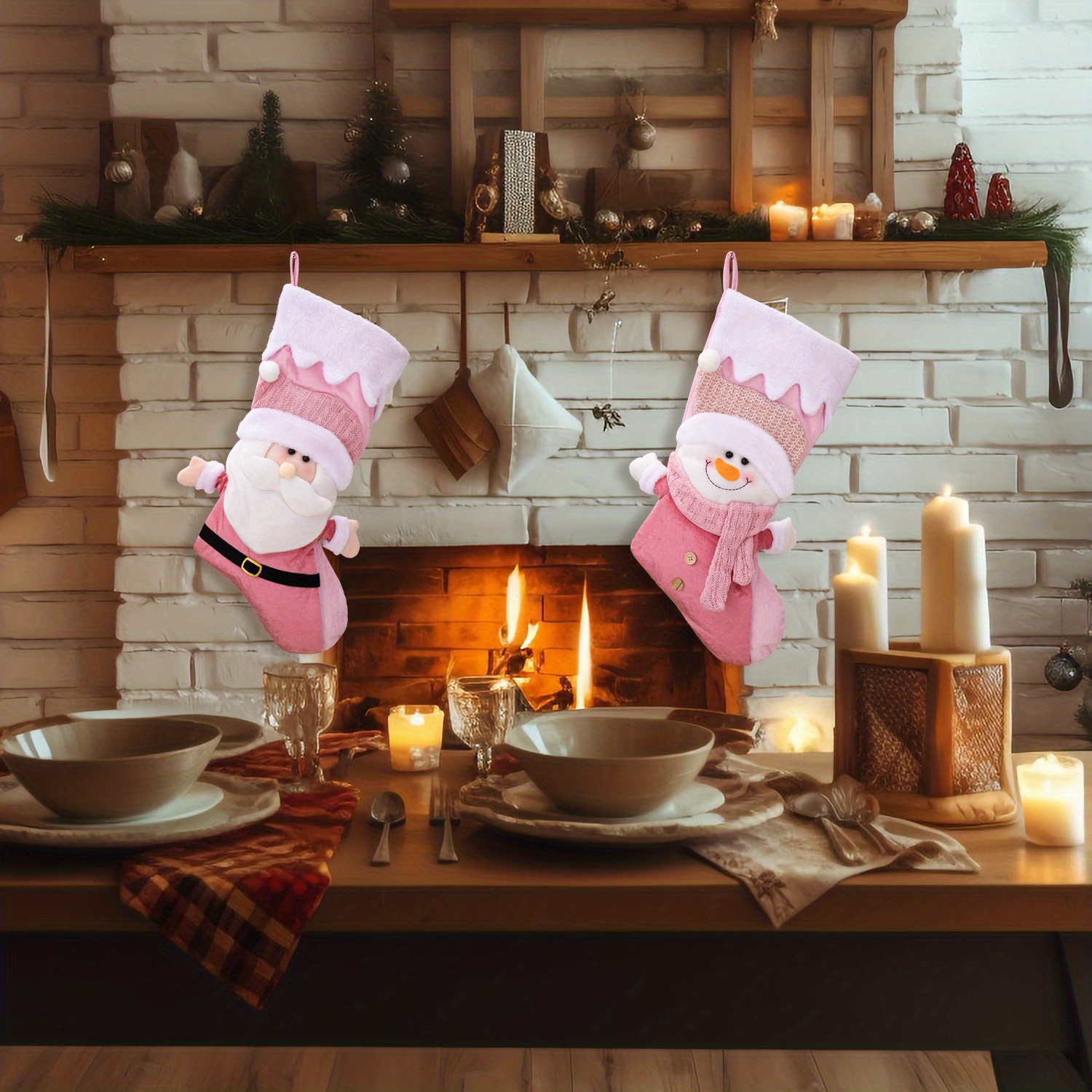 Christmas Stocking Fashion Festive Soft Stylish Classic - Temu