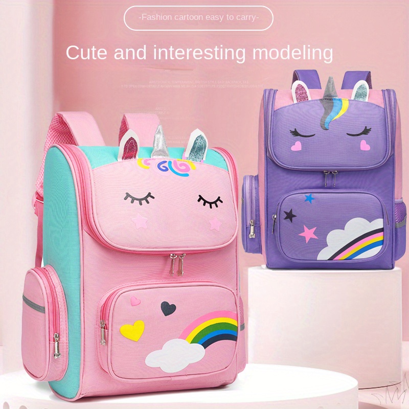 Nuevas Mochilas Impermeables Escuela Bolso Lindo Unicornio - Temu