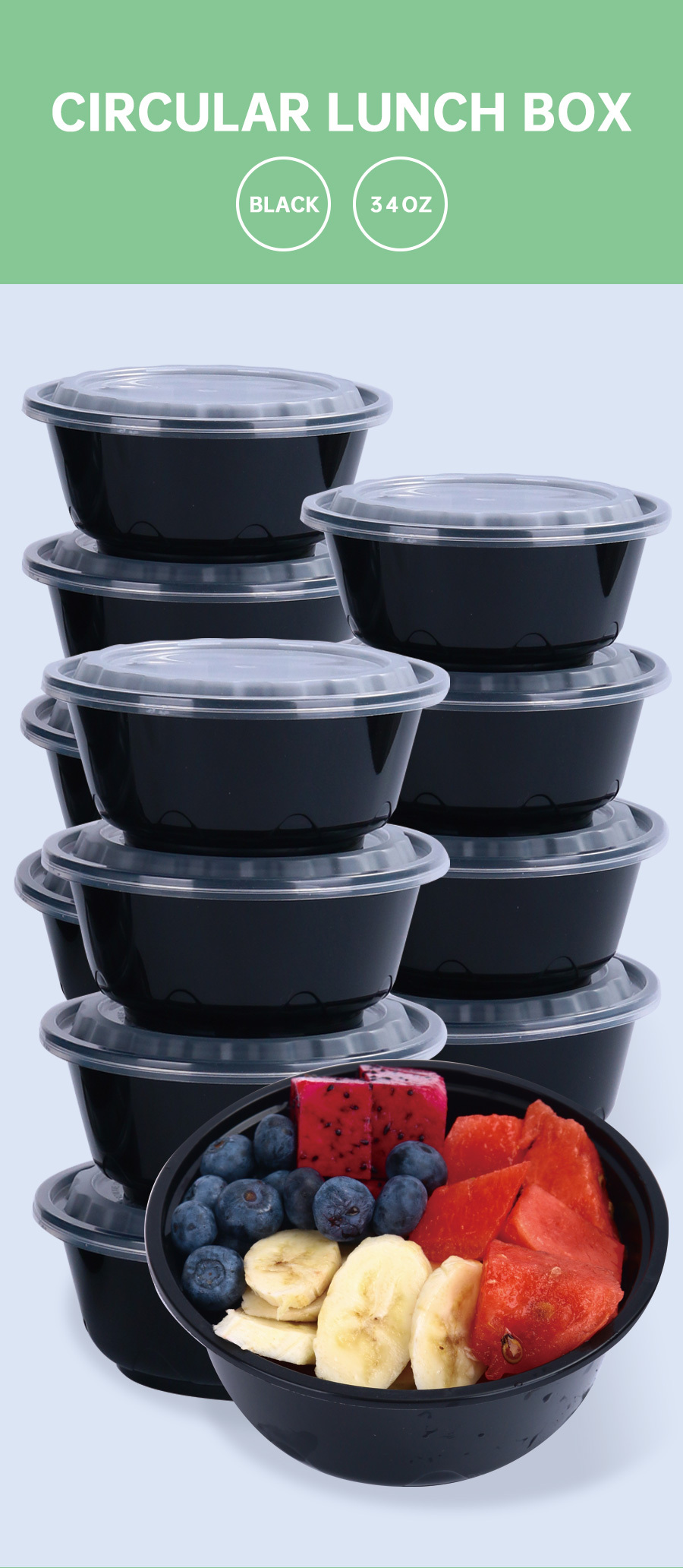 Tupperware Refrigerator Bowls 14oz Small Wonderlier #148 Black Lids New in  Bag