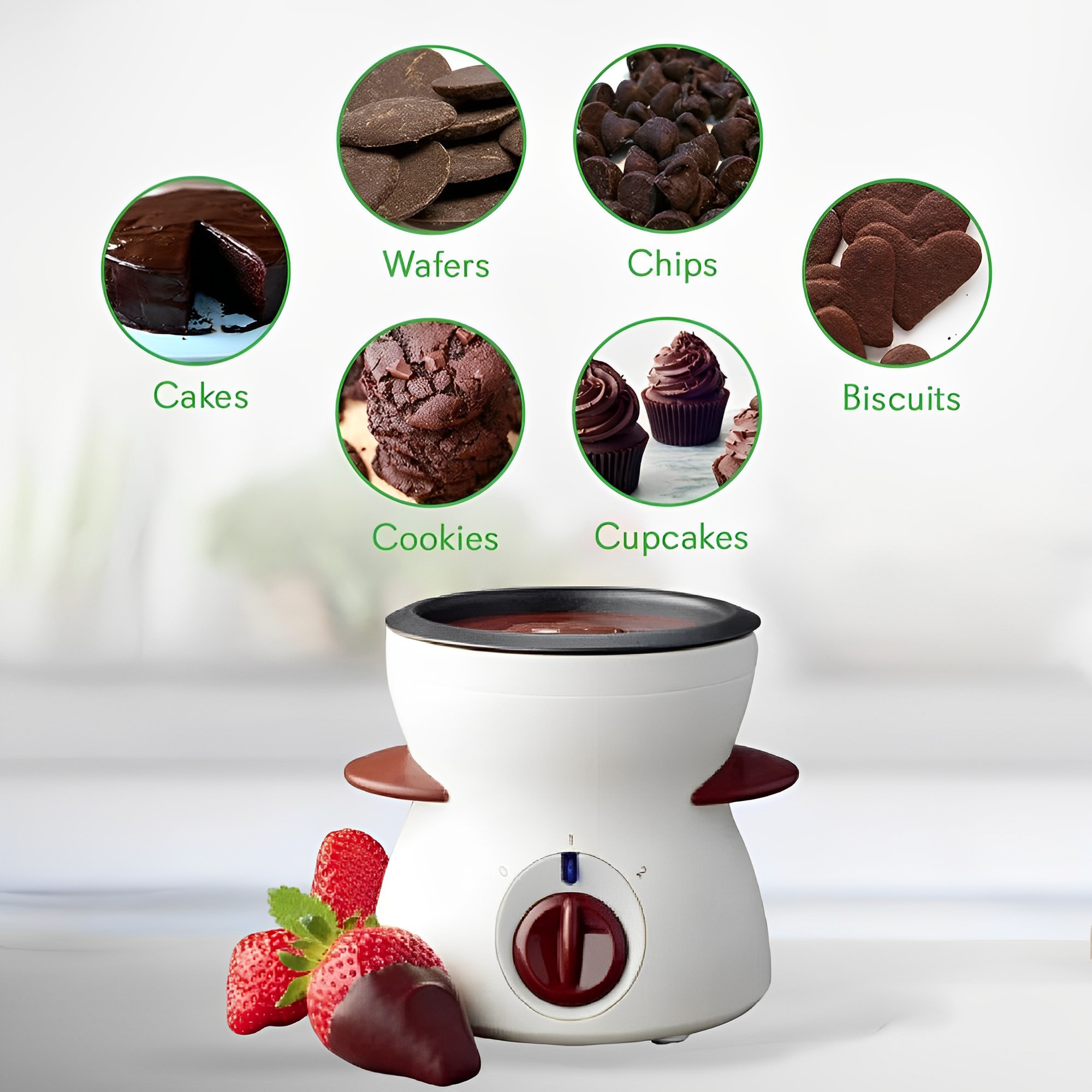 OFFKITSLY Fondue Pot Set, Mini Electric Fondue Pot Set for Melting  Chocolate Cheese, Chocolate Meting Pot fondue maker with Dipping Forks For  Holiday Christmas Birthday Gift - Yahoo Shopping