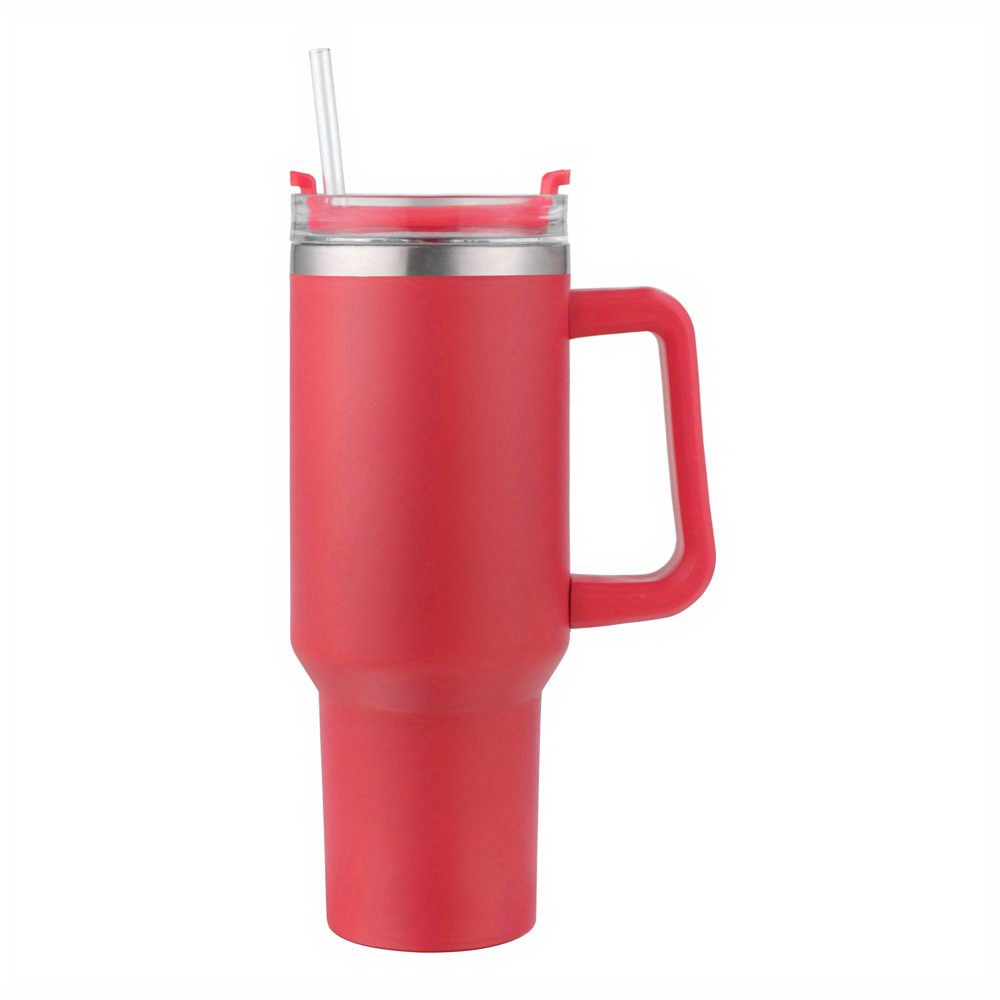 Tumbler With Handle And Straw Lid Double Layer Vacuum - Temu