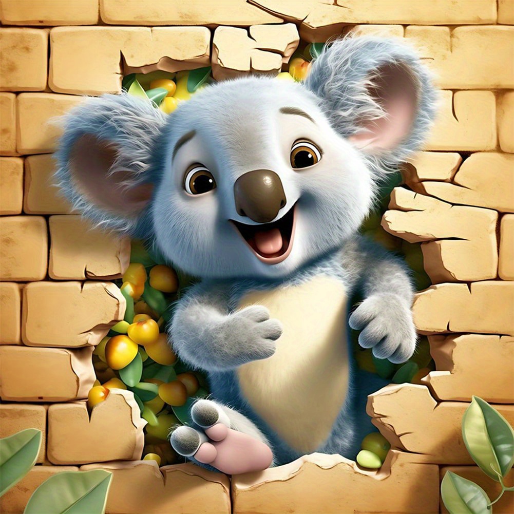 Koala Diamond Painting Kits 5d Cartoon Animals Diamond Art - Temu