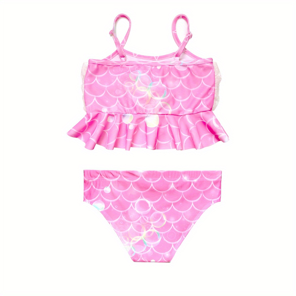 Girls Bikini Swimsuit Mermaid Tails Swimming Princess - Temu