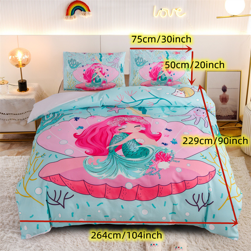 Girls mermaid clearance comforter