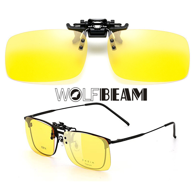1pc Night Vision Polarized Clip-On Sunglasses Anti-Glare Driving Glasses for Prescription Glasses,Temu