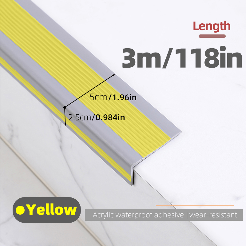 3M Non-slip Stair Stickers L Type Binding Anti-Collision PVC Material