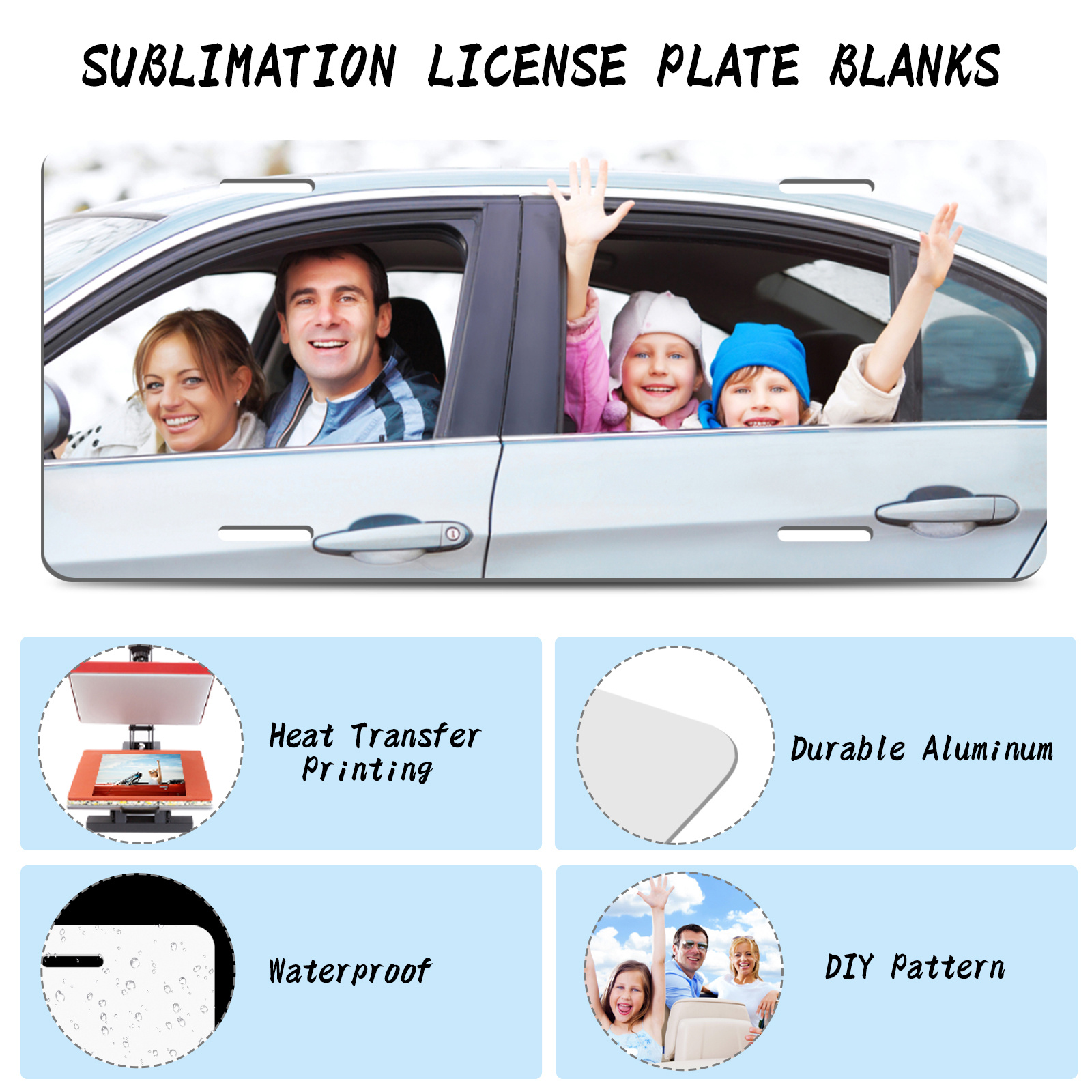 Sublimation License Plate Blanks Thickness Metal Automotive - Temu