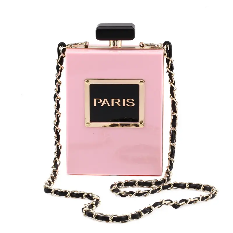 Acrylic Paris Perfume Shaped Bag, Trendy Chain Evening Bag, Women's Mini  Square Purse For Prom Banquet (6.3*4.9*2.4) Inch - Temu United Arab Emirates