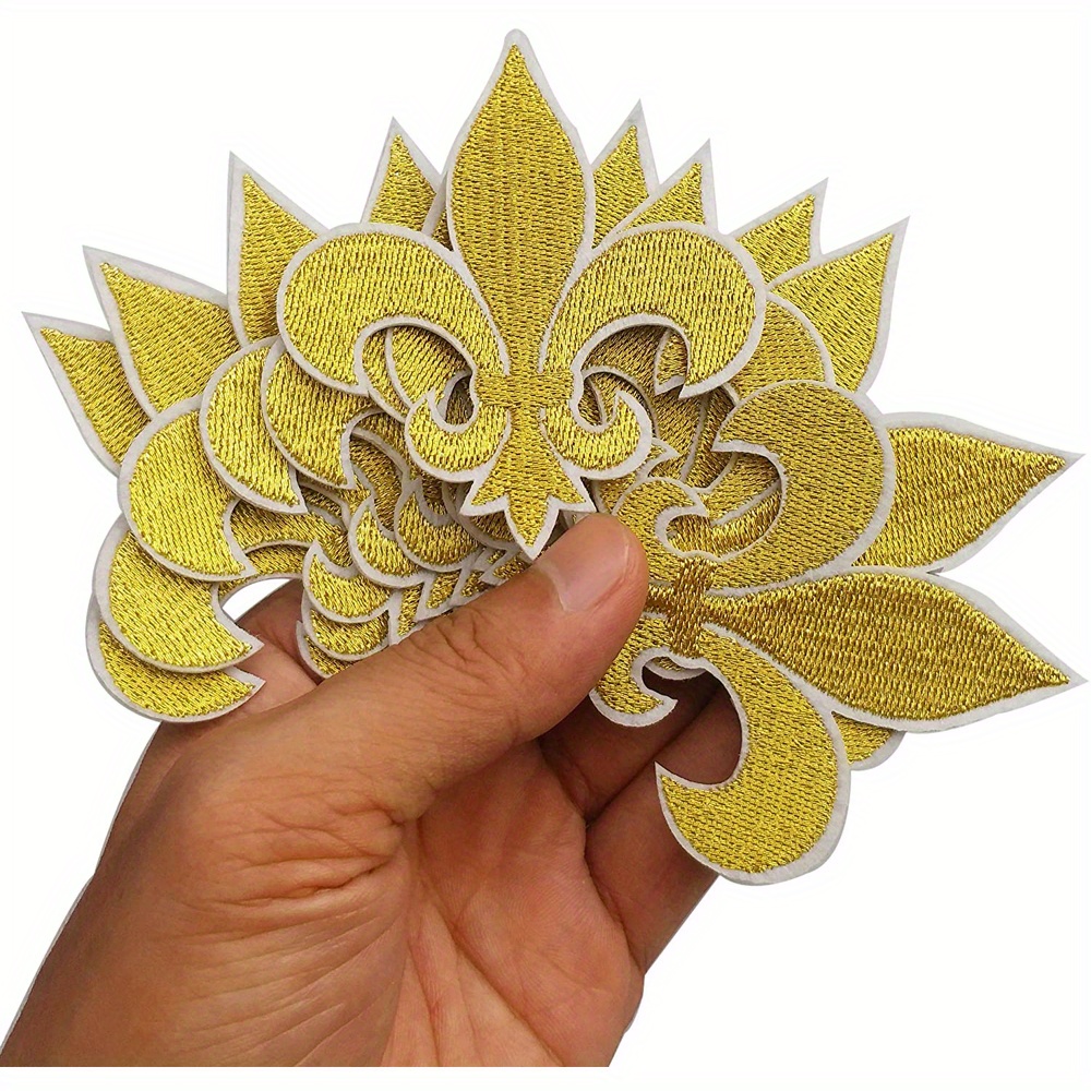 10 Iris Spear Cloth Patch Applique
