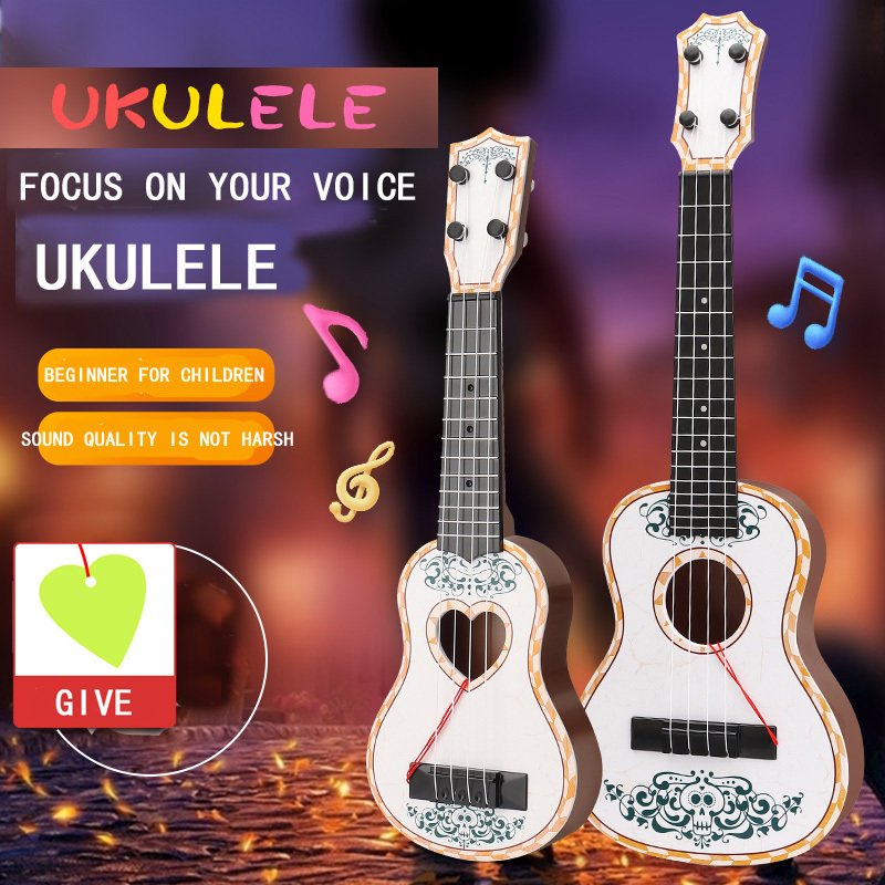 Children's Ukulele Guitar Toy, Playable Beginner Instrument For