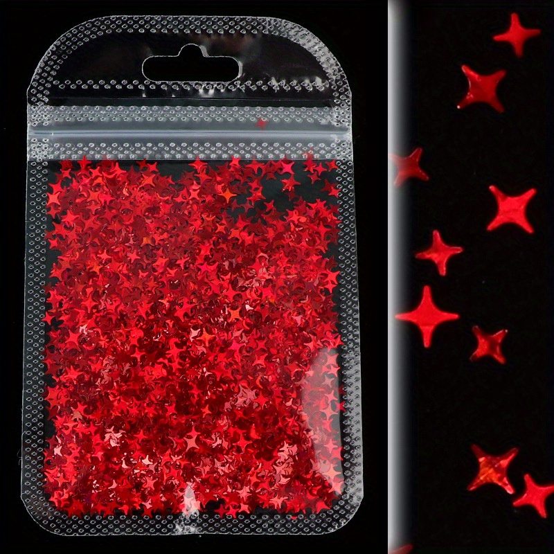 1 Bag Holographic Little Star Glitter Flakes - Temu