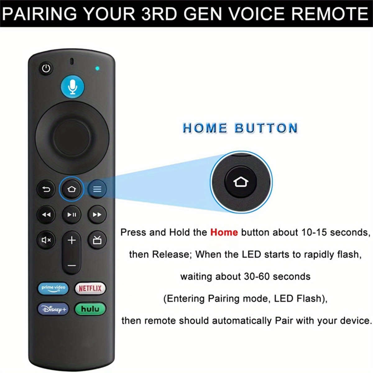 Mando a distancia Original por voz para TV inteligente, Control
