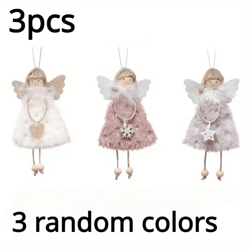 3pcs Angel Girl Doll Christmas Tree Pendant