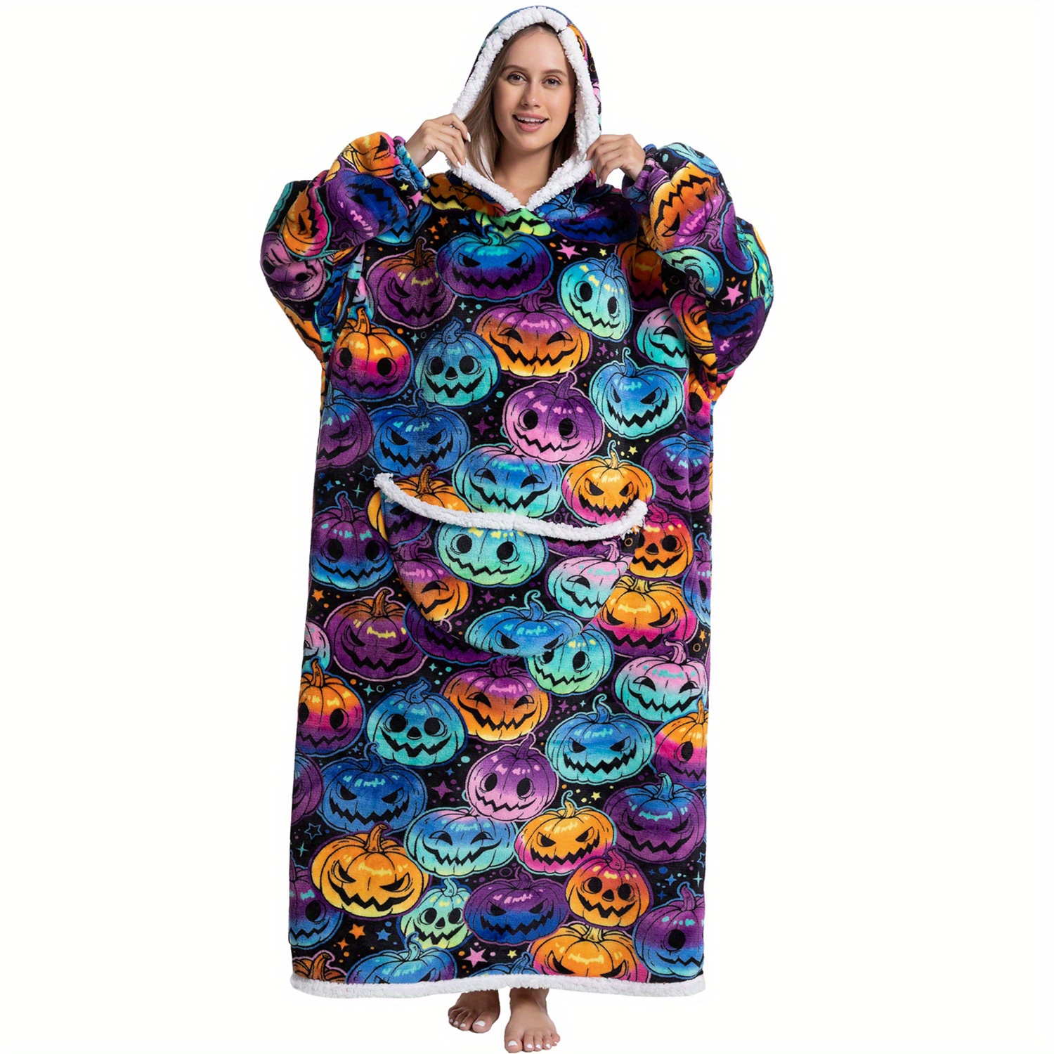 Fomoom Blanket Hoodie, Super Warm and Cozy Oversized Wearable