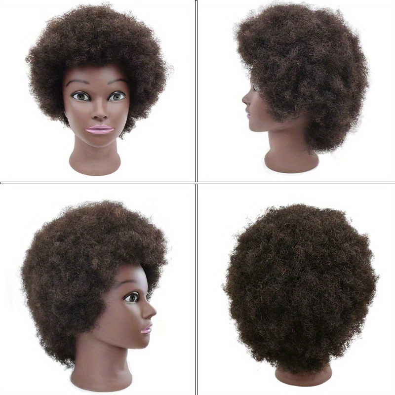 African Mannequin Head 100 Human Hair Curly Cosmetology Temu New Zealand