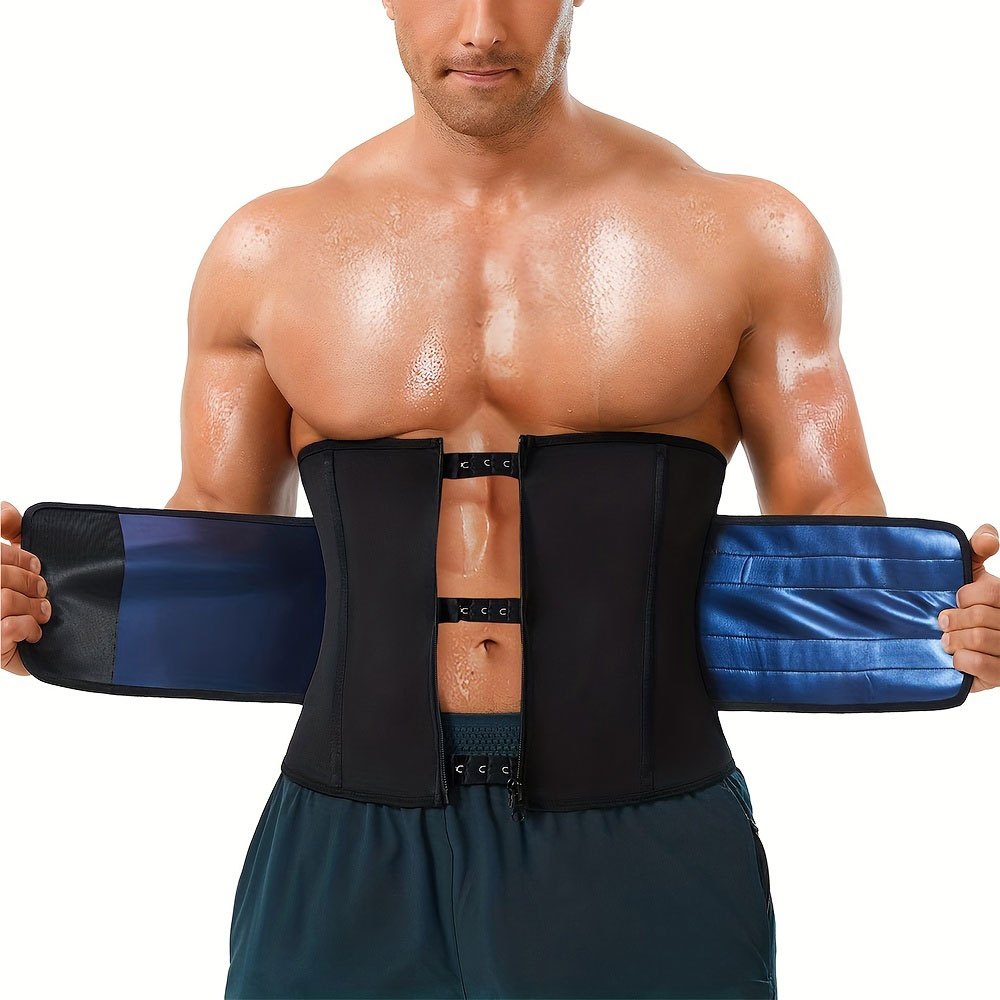 Men Waist Trainer Body Shaper Tummy Control Belt Belly Fat Burner Slimming  Corset