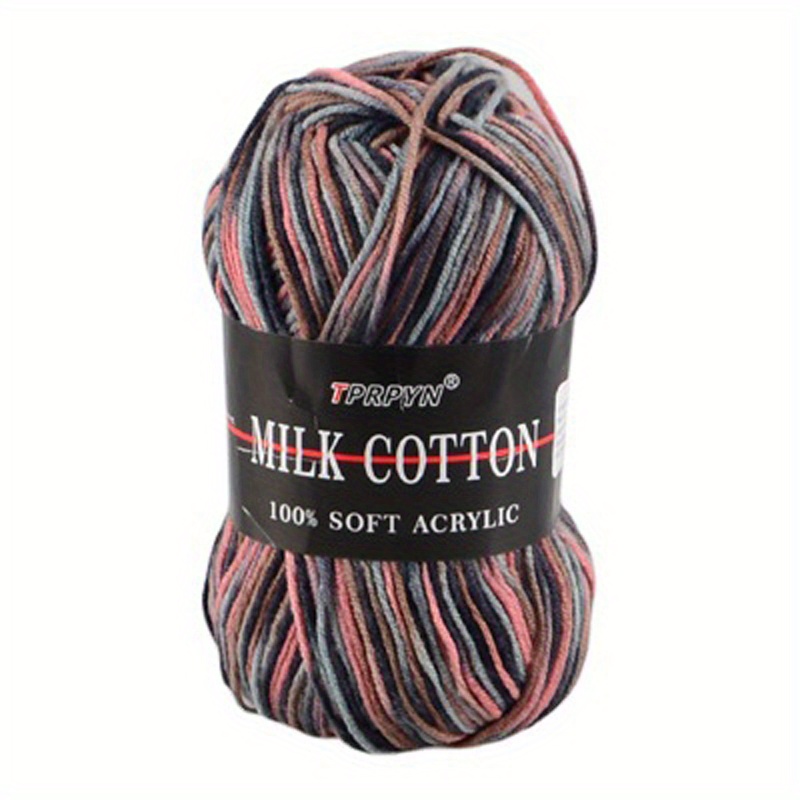 TPRPYN 12Pc Milk Cotton Yarn For Hand Knitting Acrylic Wool Knit
