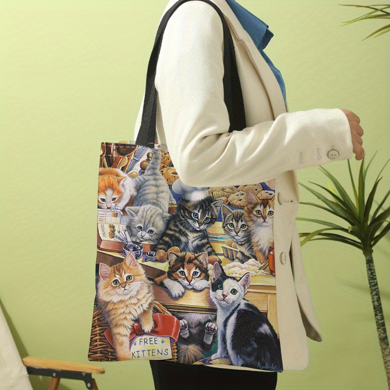 Large black canvas online tote