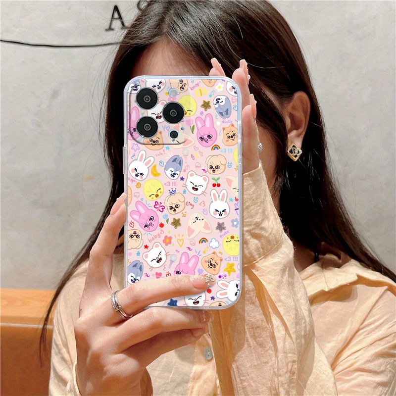 Cute Kpop Stray Kids Phone Case for IPhone 14 12 11 Pro Max XR XS