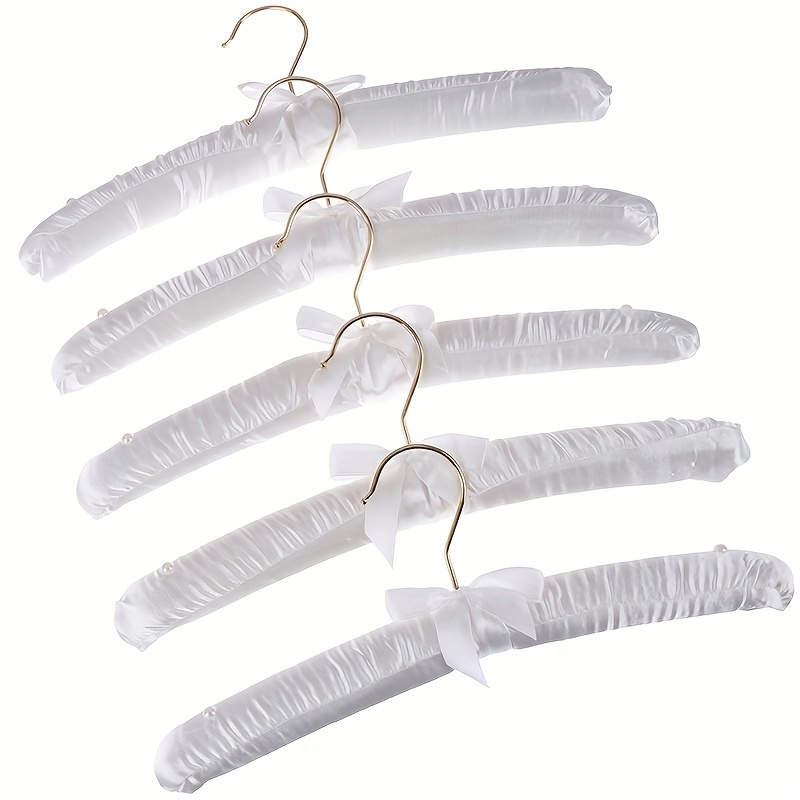 5 Packs Padded Hangers Anti Slip Satin Hangers No Shoulder Bump Hangers  Extra Large Padded Hangers