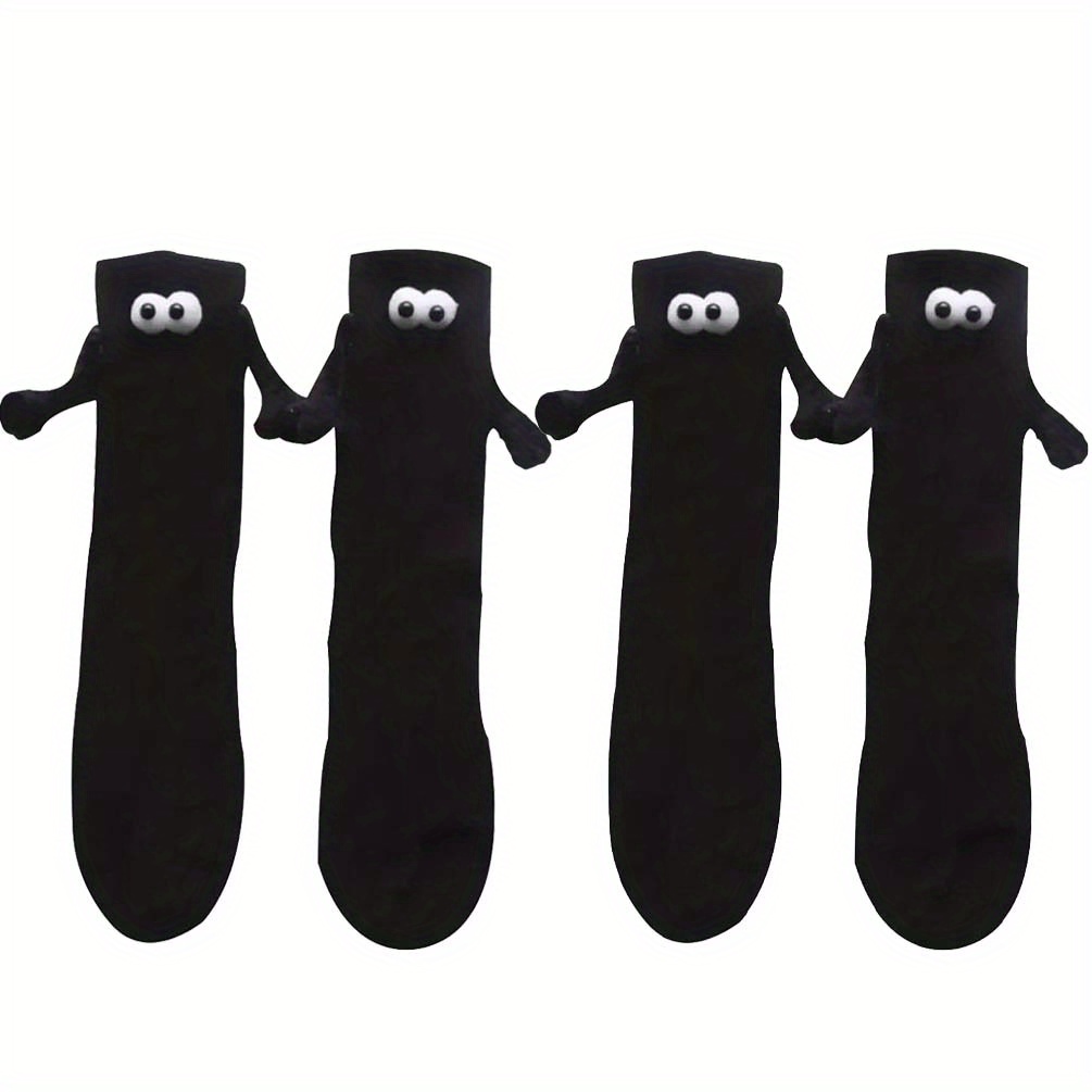 Couple Holding Hands Sweat-absorbing Cotton Socks