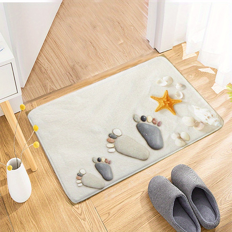 Beach Bathroom Rugs, Seashells Starfish Rubber Bathroom Mat Runner, Machine  Washable Fast Drying Bath Mats For Bathroom, Absorbent Bath Mat Beach Rug  For Door Bathtub Toilet - Temu