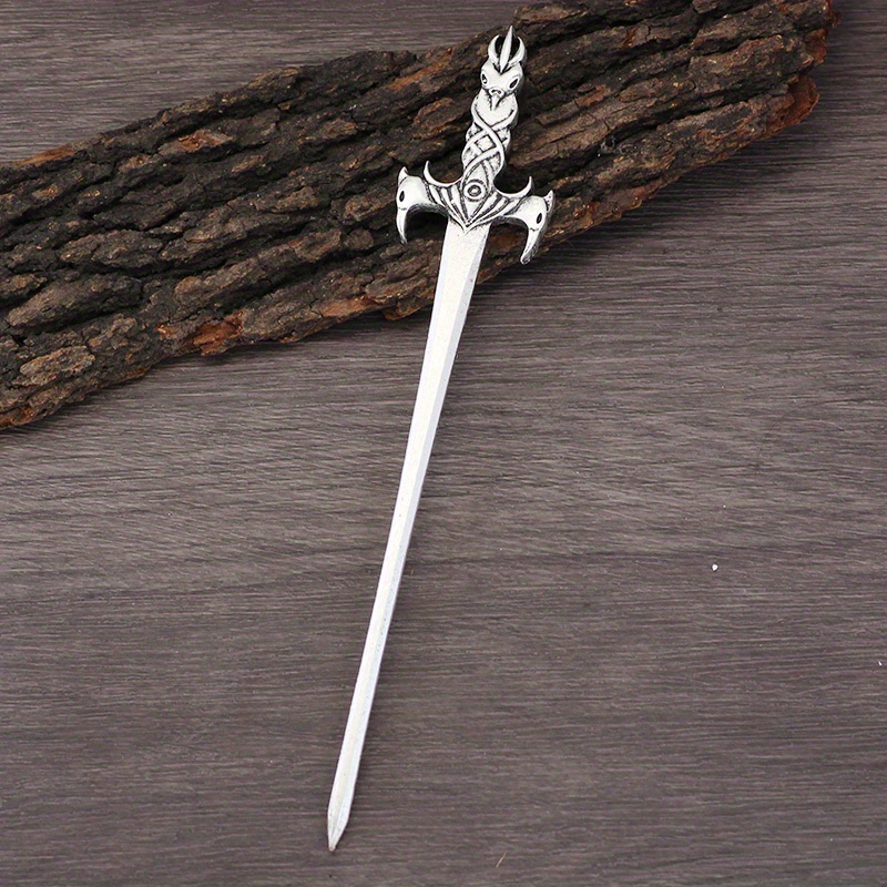 Retro Viking Sword Shaped Hair Stick Fantasy Hair Stick - Temu