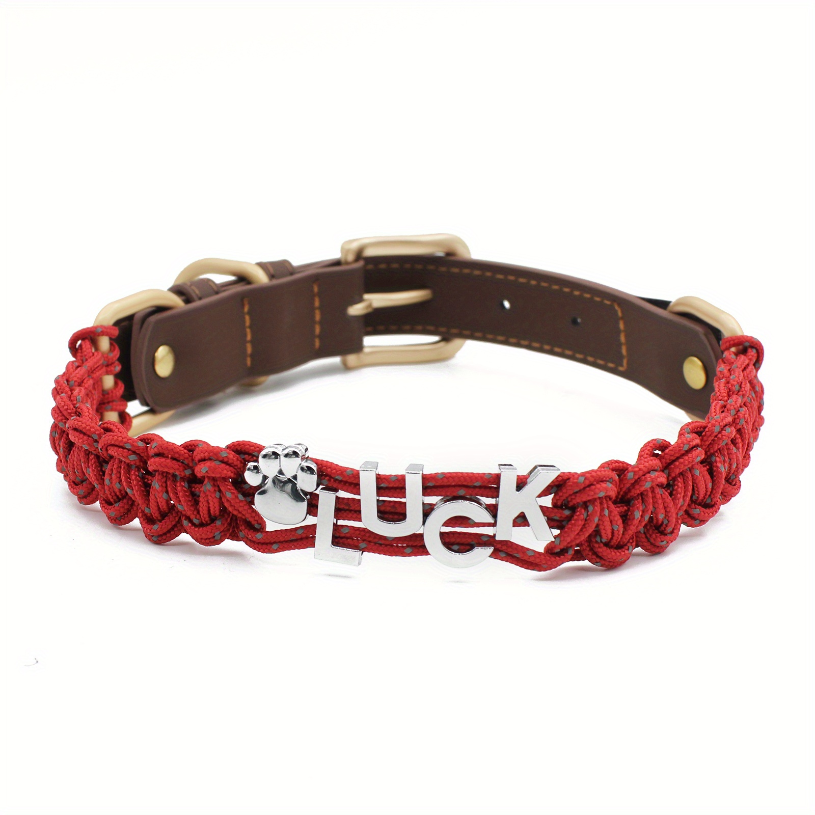 Hundehalsband „Nervös/Angst“ – Verstellbar, Polyester, Für Halsumfang 30–47 Cm