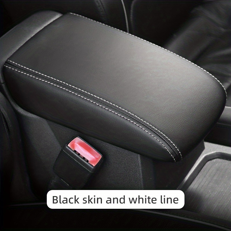  R RUIYA Center Console Rest Pad Cover Customized for 2018 2019  2020 Volkswagen VW Tiguan Armrest Box Soft Pad Protector (with Beige Line)  : Automotive