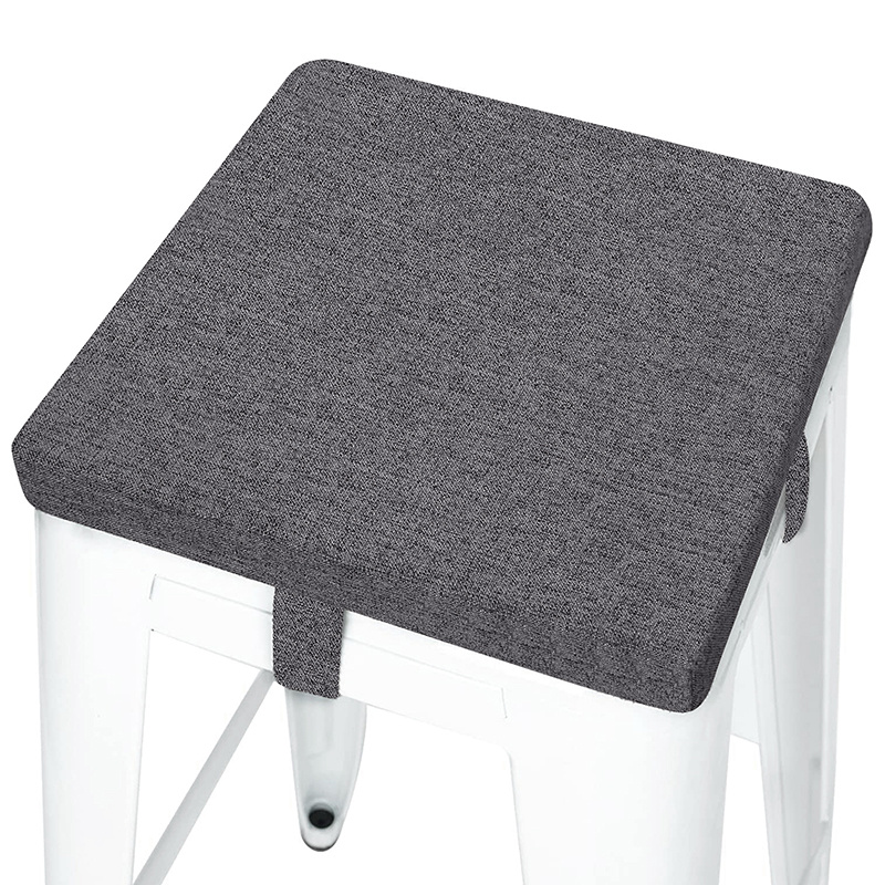  ZIBENE Cojín redondo para silla de aula, cojín redondo pequeño  para taburete, bar, almohadillas antideslizantes para sillas de espuma  viscoelástica, cojín de asiento para silla de comedor, antideformación con  funda de