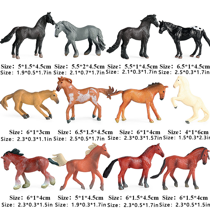 馬フィギュア プラスチックとモヘア製別のお馬はコチラ - 置物