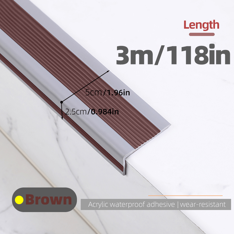 3M Non-slip Stair Stickers L Type Binding Anti-Collision PVC Material