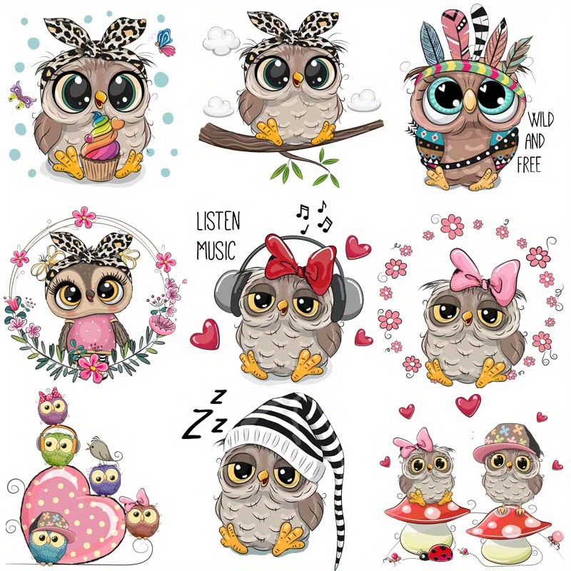 Cool Animals Stickers for Clothes Heat Transfer Thermal Iron On
